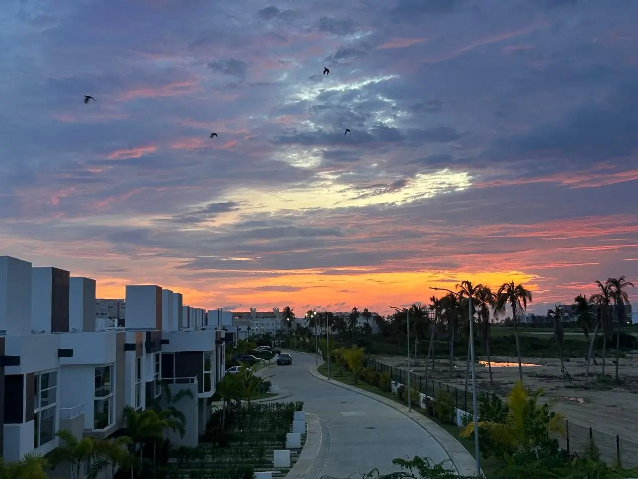 Atardecer en el fraccionamiento