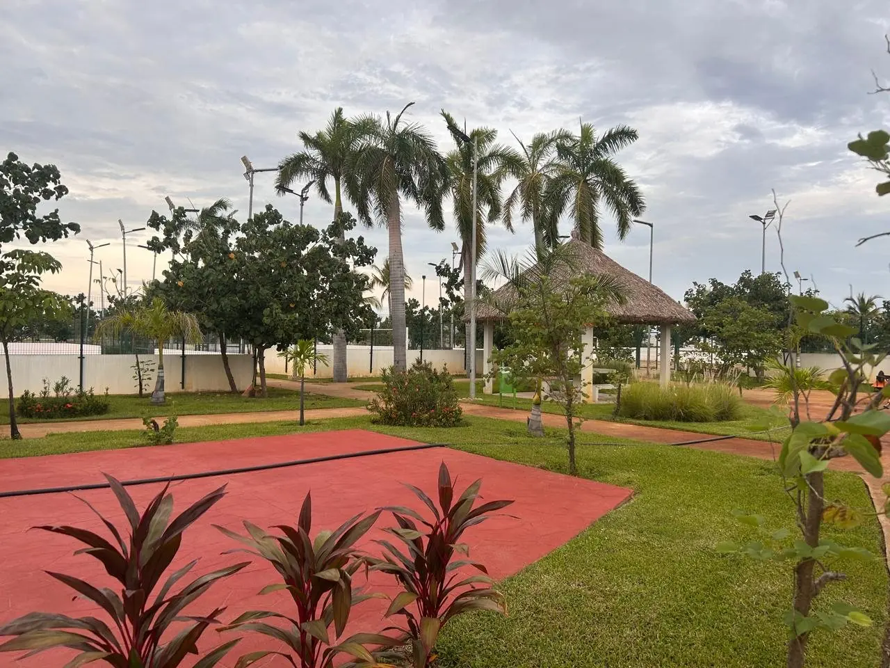Jardines y palapa